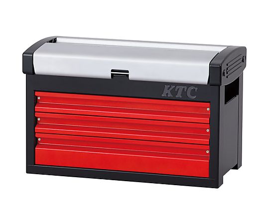 KTC スチール製工具箱 チェスト（3段3引出し） シルバー×レッド×ブラック 間口510×奥行275×高さ325mm EKR-103A