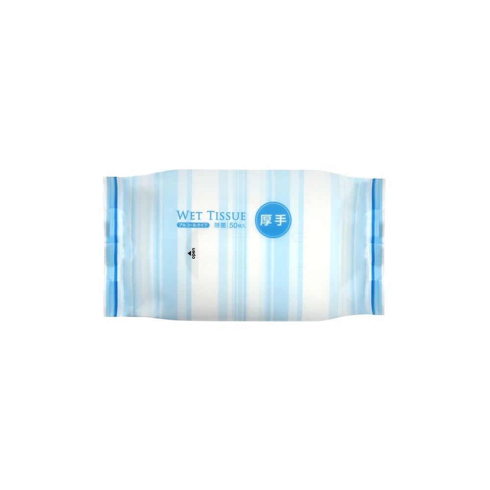伊藤忠リーテイルリンク 除菌アルコールウェットティッシュ 50枚 BOX 厚手 1ケース(24個入) DPN-005