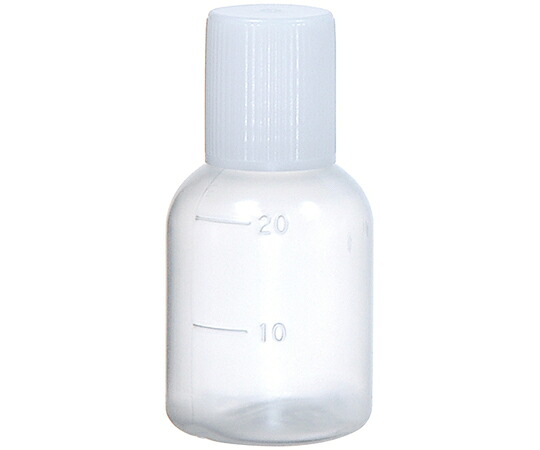 金鵄製作所 丸型瓶 20mL 白フタ 1箱(200本入) 20800-001