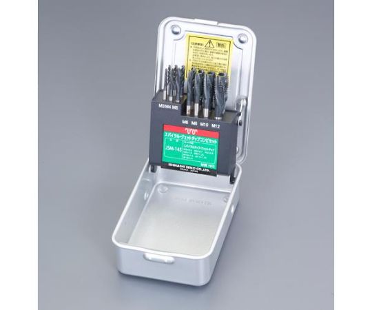 アズワン M3-M12 スパイラル・ジェットタップセット（HSS） EA829DT-1