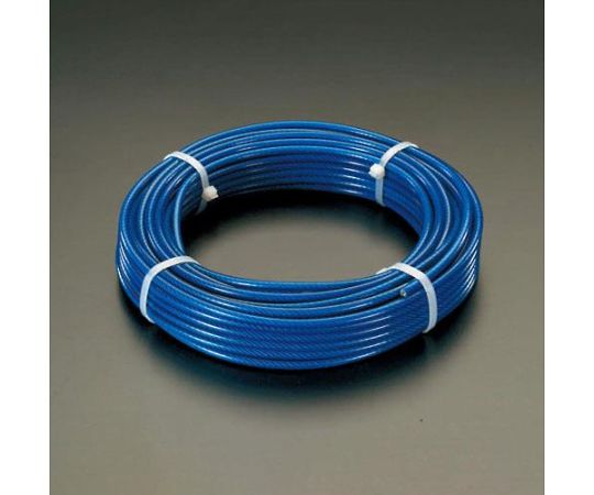 アズワン 9/11mmx20m/6x24 ワイヤーロープ（スチール製・PVCコート） EA628SM-82
