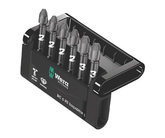 Wera 6本組/50mm[Pozi] ドライバービット（インパクト用） EA611MB-20