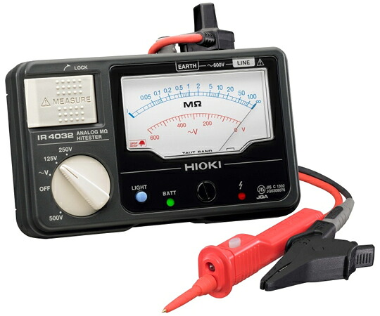 日置電機 3レンジメガー(取り替えっこ付) IR4032-11 医薬品・コンタクト・介護-治療機器