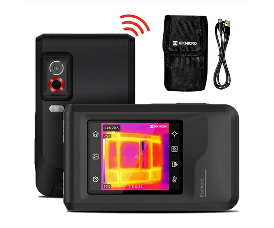 HIKMICRO Wifi相応う 製造機材向けコンパクトサーマルカメラ PocketE LED付 HM-TP40-1AQF/W-PocketE 治療機器-その他-医薬品・コンタクト・介護