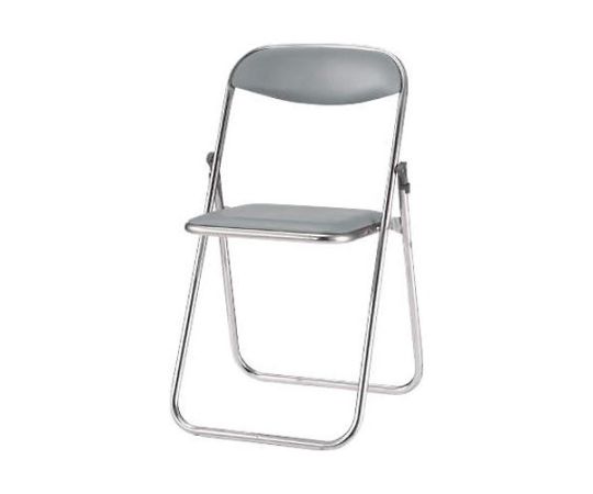 百獣の王事務器 455x437x740粍 折り畳み腰かけ（メッキ脚/薄墨色） EA956XA-151