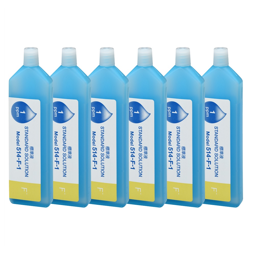 HORIBA フッ化物イオン（F-）標準液 1ppm 1セット(6本入) 514-F-1