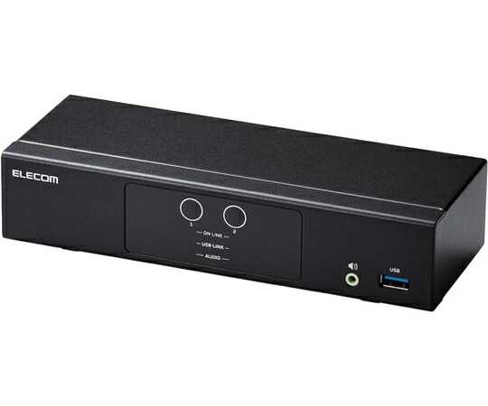 エレコム パソコン切替器（KVM）HDMI 2ポート KVM-NHUS2