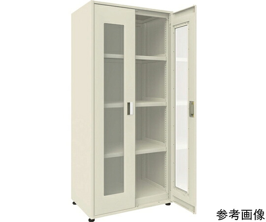 【大型品の為別途貨物輸送有】 トラスコ中山 M3型社会的単位中量棚 両開きアクリル繊維扉・背・側ダイアログボックス付 H2100XW900 単体 M3-U7365-SGA