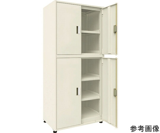 【大型品の為別途送料有】 トラスコ中山 M3型ユニット中量棚 4枚扉・背・側パネル付 H2100XW900 単体 M3-U7366-SGRR