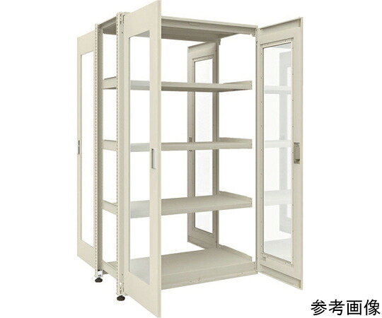 【大型品の為別途貨物輸送有】 トラスコ中山 M3型社会的単位中量棚 両面印字機 両開きアクリル繊維扉 H2100XW1200 繋ぎ合わせる M3-WU7465-A-B