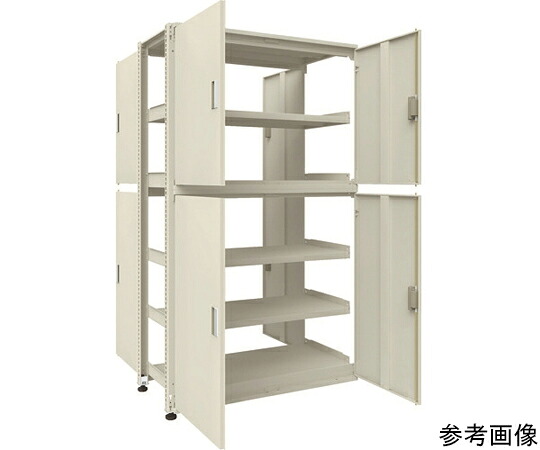 【大型品の為別途貨物輸送有】 トラスコ中山 M3型社会的単位中量棚 両面印字機 4枚扉 H2100XW1200 繋ぎ合わせる M3-WU7466-RR-B