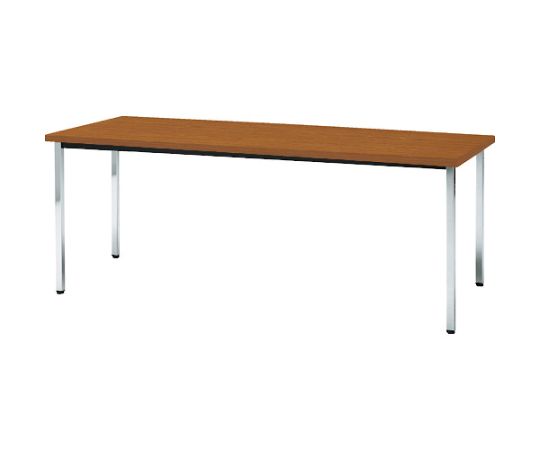 トラスコ中山 話し合い用時刻表 1800X450XH700 角脚 下棚皆無 チーク TD1845-T
