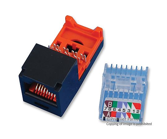 パンドウイットコーポレーション RJ45　モジュラー　ジャック　8ポジション　1　ポート CJ588BLY