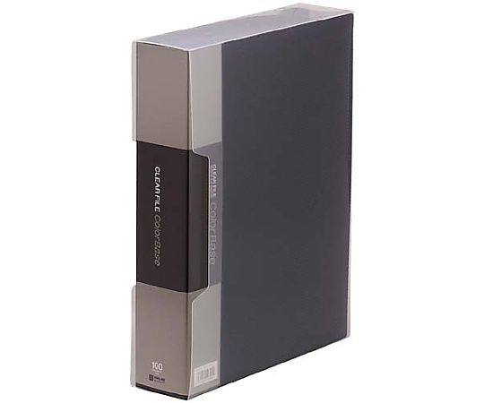 キングジム カラーベース固定式 A4縦100ポケット 黒 132-5Cｸﾛ
