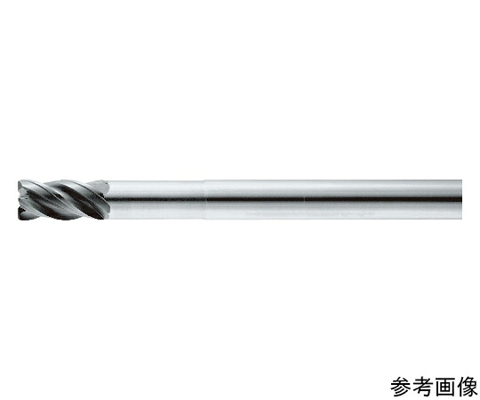 京セラ 4枚刃 不釣り合いすくい角ロングリーチラジアスエンドミル 粍遣りかた Z1MPLC（TX上塗り） 刃径8粍 刃長10粍 全長75粍 シャンク径8粍 46823