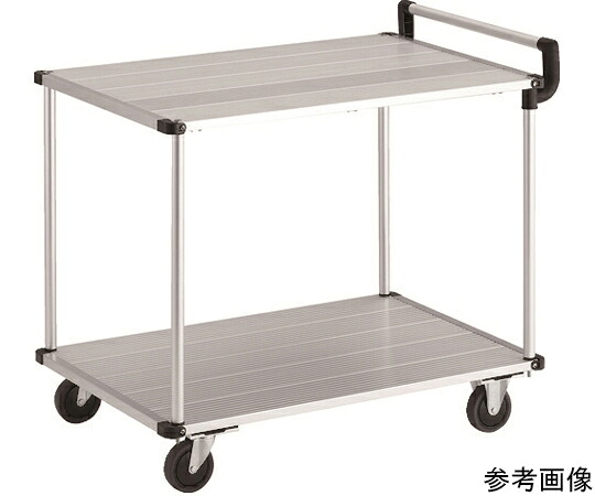 トラスコ中山 軽銀手押し車 アルパカート 省音 2段式片袖印字機 900×600粍 AL22-0960