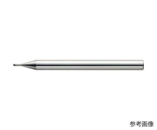 ユニオンツール 2枚刃超仕上げ加工用ロングネックボールエンドミル R0.4×有効長2×刃長0.6×首径0.78×全長50 CBN-LBSF2008-020