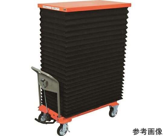 トラスコ中山 ハンドリフター 500kg 600X1350 蛇腹付 早送り無し HLFA-S500LJ
