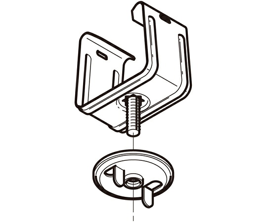 ネグロス電工 照明装置物の具打っ付け金具 ステンレス鋼 1箱（10個入） S-DK1UK-6 治療機器-医薬品・コンタクト・介護