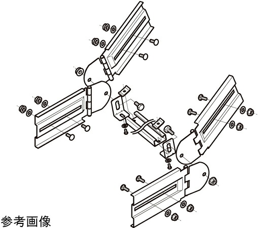 ネグロス電工 子桁付上下左右自在継金具 1箱（2組入） QRB3