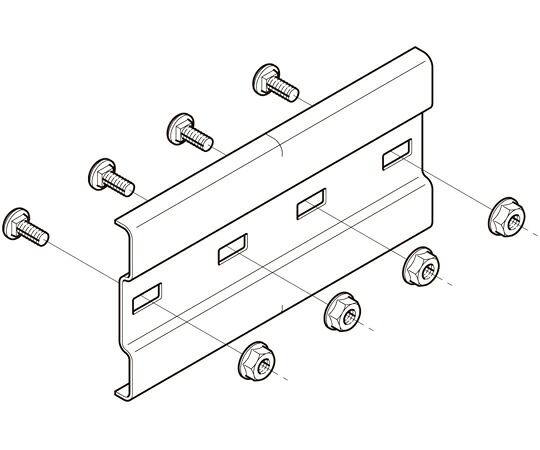 ネグロス電工 継ぎ切れ金具 1箱（10個入） QRG1