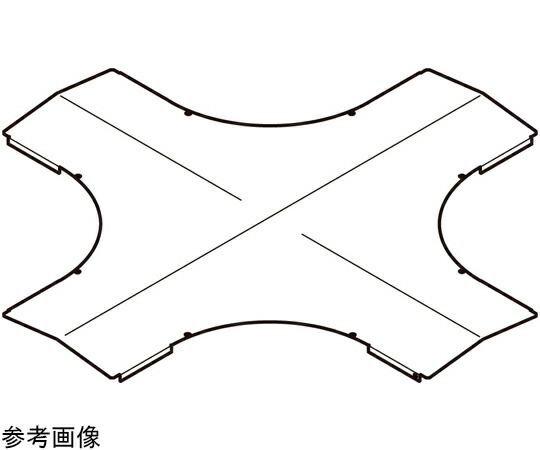 ネグロス電工 X形分岐屋根形カバースーパー SD-CVX120GY
