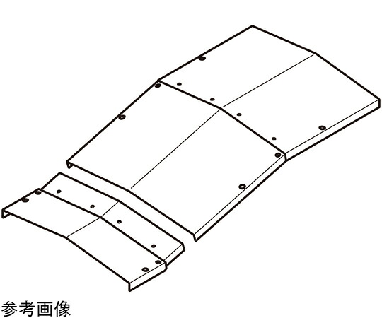 ネグロス電工 上下ベンド屋根形カバー溶融亜 上下組 1対（2個組入） Z-CVZV315Y