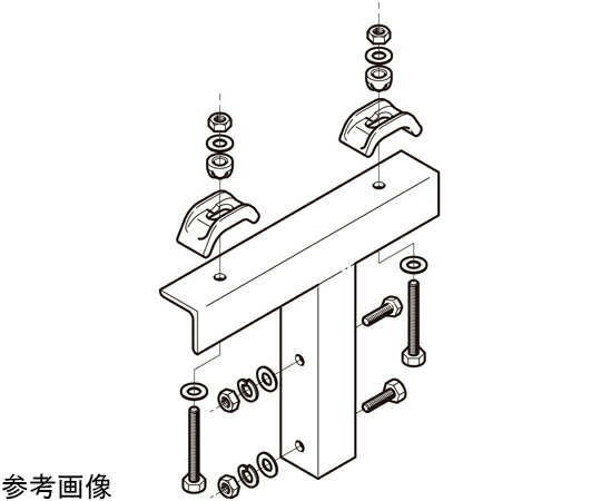ネグロス電工 組立アングル架台H鋼支持溶融 Z-50AGH25