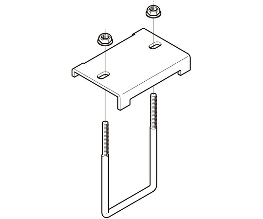 ネグロス電工 形鋼用交差支持金具 1箱（10個入） DH7CL