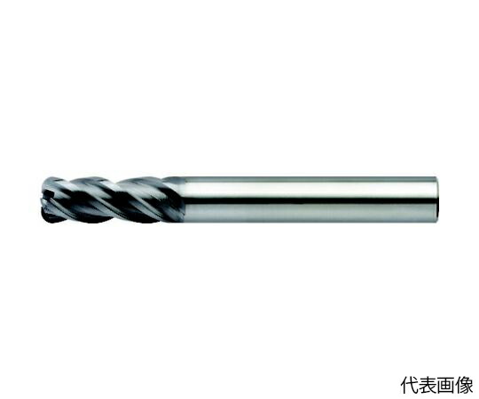 ユニオンツール 4枚刃不等分割不等リード高能率ラジアスエンドミル 外径5×コーナー半径R0.4×刃長12.5×全長60 CXERS4050-04-125
