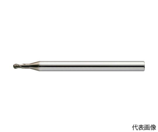ユニオンツール HMGコート2枚刃高硬度材加工用ロングネックボール R0.2×有効長2.5×刃長0.32×首径0.39×全長50 HGLB2004-025-6