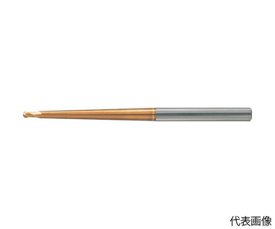 ユニオンツール 超硬2枚刃テーパネックボールエンドミル R1×首下長20×首部テーパ角3°×刃長1.6×全長60 HTNB2020-200-6