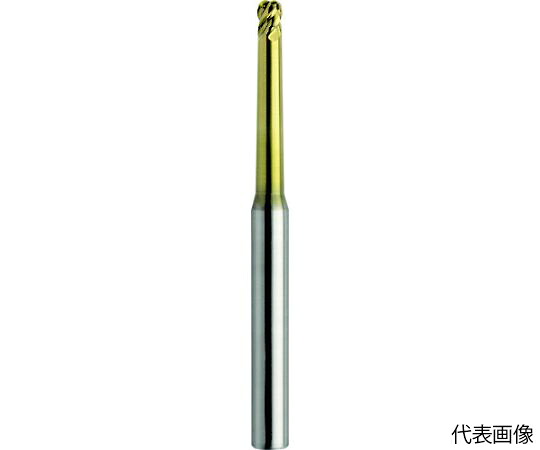 ユニオンツール 4枚刃テーパネックラジアスエンドミル 外径1×コーナー半径R0.2×首部テーパ角1.4°×刃長1×首下長20 HTNRS4010-022028