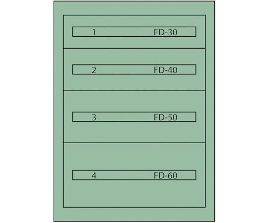 ムラテックKDS ヴィドマー ファインキャビネット（ペンキ塗り色：緑であること） FC-180C