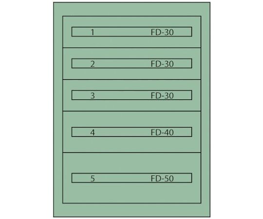 ムラテックKDS ヴィドマー ファインキャビネット（塗装色：グリーン） FC-180D
