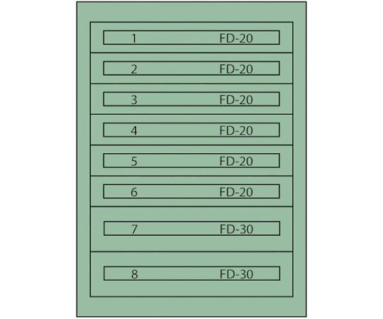 ムラテックKDS ヴィドマー ファインキャビネット（塗装色：グリーン） FC-180R
