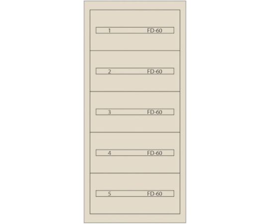 ムラテックKDS ヴィドマー ファインキャビネット（ペンキ塗り色：象牙色） FC-300A-IV