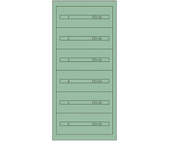 ムラテックKDS ヴィドマー ファインキャビネット（ペンキ塗り色：緑であること） FC-300B