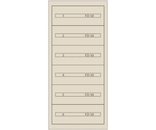 ムラテックKDS ヴィドマー ファインキャビネット（ペンキ塗り色：象牙色） FC-300B-IV
