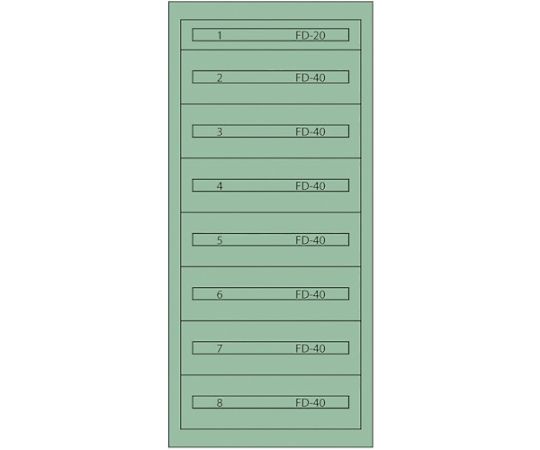 ムラテックKDS ヴィドマー ファインキャビネット（塗り付ける色：緑であること） FC-300D