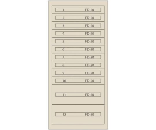 ムラテックKDS ヴィドマー ファインキャビネット（塗り付ける色：象牙色） FC-300P-IV