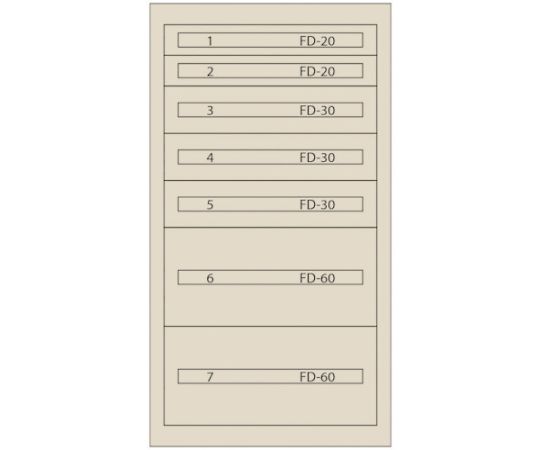 ムラテックKDS ヴィドマー ファインキャビネット（塗装色：アイボリー） FC-250J-IV