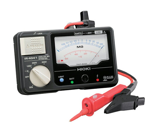 日置電機 アナログ縁切り踏みこたえる計（4射程） IR4041-11 書きもの3点付 IR4041-11SYORUI3TENTUKI