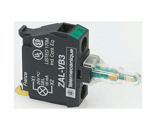 シュナイダーエレクトリック スイッチモジュール コンタクトブロック 110 → 120 V ねじターミナル ZALVG1