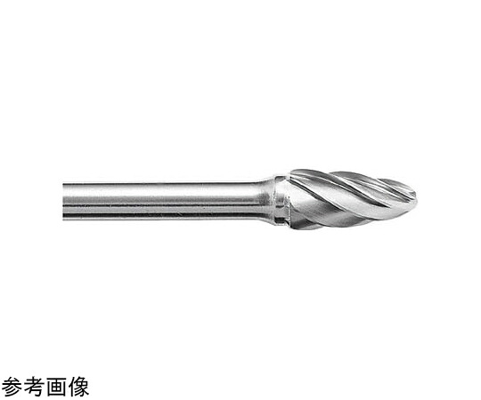 スーパーツール 超硬赤ちょうちん つら構え：弾丸型 b（粍）：16 l（粍）：25 L（粍）：69 シャンク径a（粍）：Φ6 SB3C04SA
