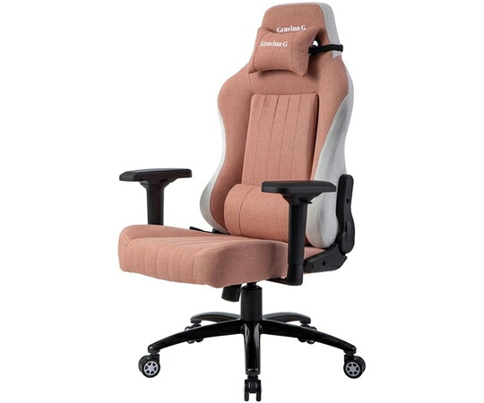 アズワンカタログ製品 【Gravina G】ゲーミングリモートワークチェア コーラルピンク 入数:1個 9238950