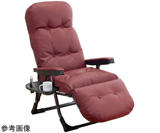 アズワンカタログ生産品 日本製 NEWくつろぎのリクライニングひじ掛け椅子EXII ブドウ酒赤いこと 入数:1個 0411340