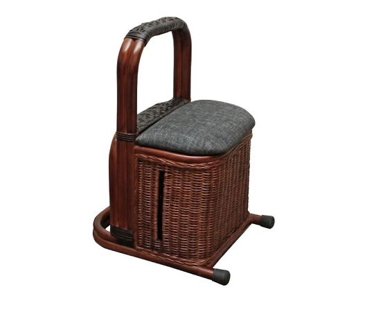 MKトレンド つかまり収納ステッキ ブラウン 入数:1台 99273
