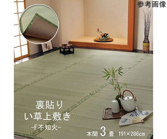 アズワンカタログ生産品 無償性撥ね除ける い草 上敷き 引っ敷き 『F不知火』 本間3畳（約191×286糎）（裏：ウレタン張り） 入数:1個 1400121015302 医薬品・コンタクト・介護-その他-治療機器