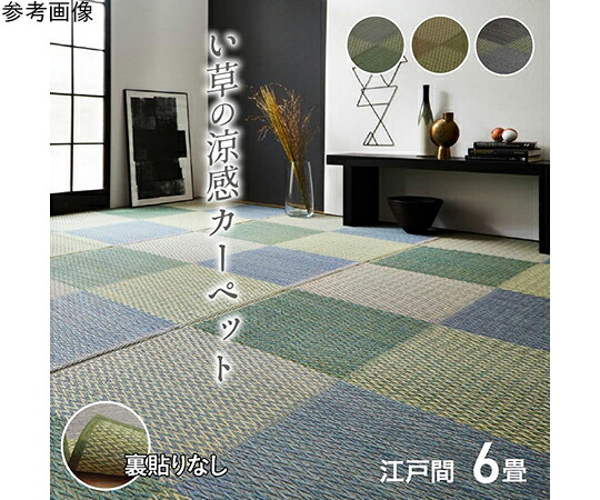 アズワンカタログ生産品 い草引っ敷き 花ござ 引っ敷き 引っ敷き 透かし彫り柄 市松柄 『ピーア』 青色 日本の首都間6畳 （約261×352珊） 入数:1個 1030880040602 治療機器-医薬品・コンタクト・介護